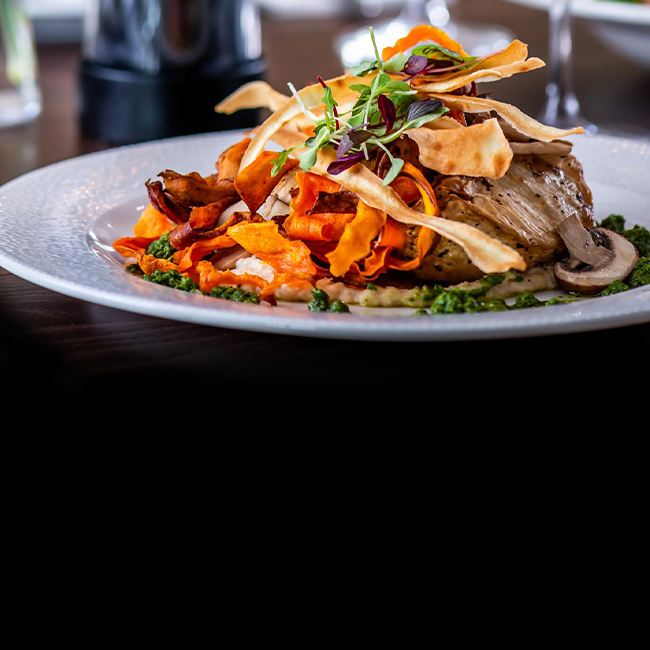 Vegan menu at The Black Horse
