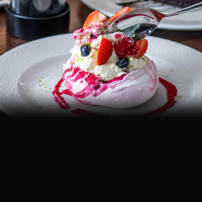 Dessert menu at The Black Horse
