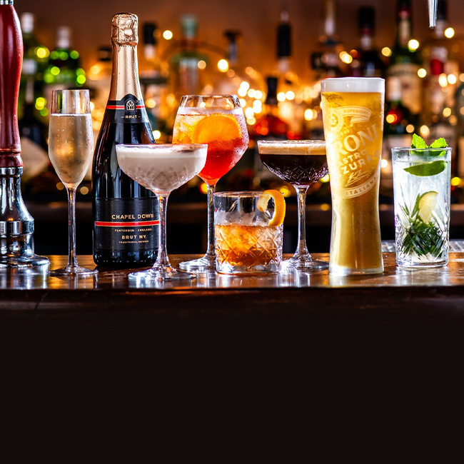 Wine & Drinks menu at The Black Horse