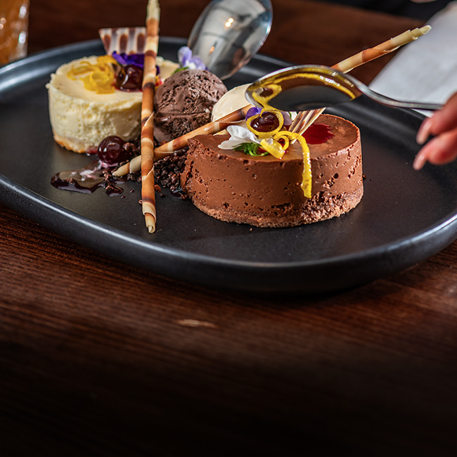Dessert menu at The Black Horse