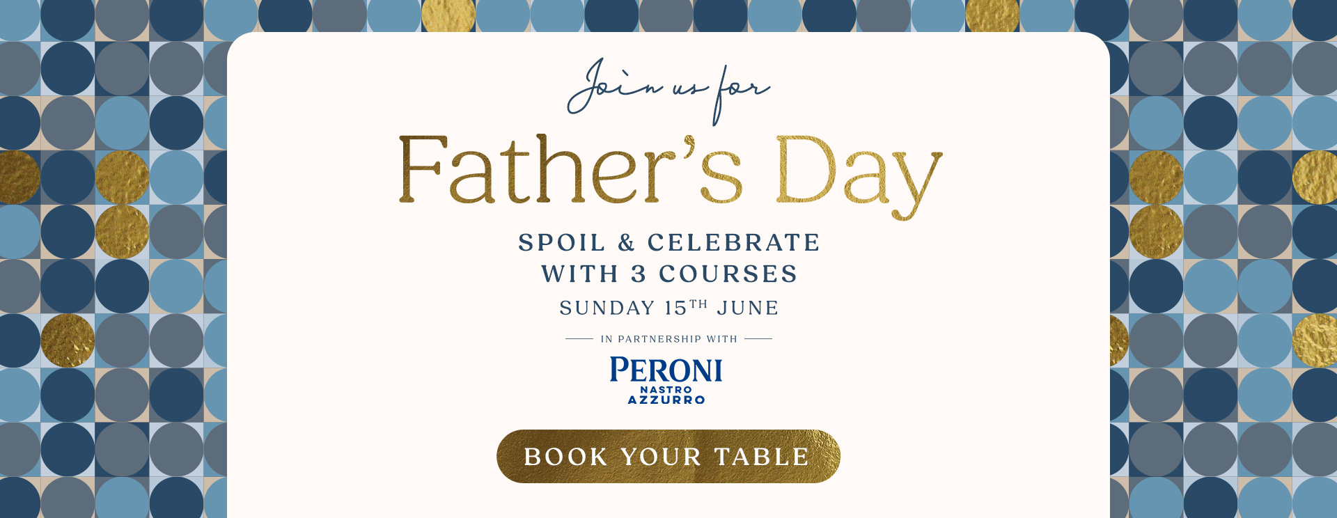 Father’s Day menu Milton Keynes