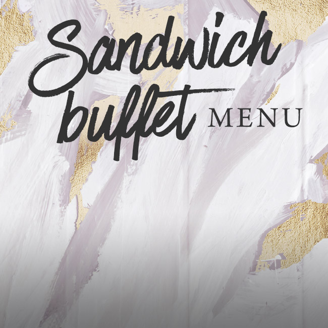 Sandwich buffet menu at The Black Horse